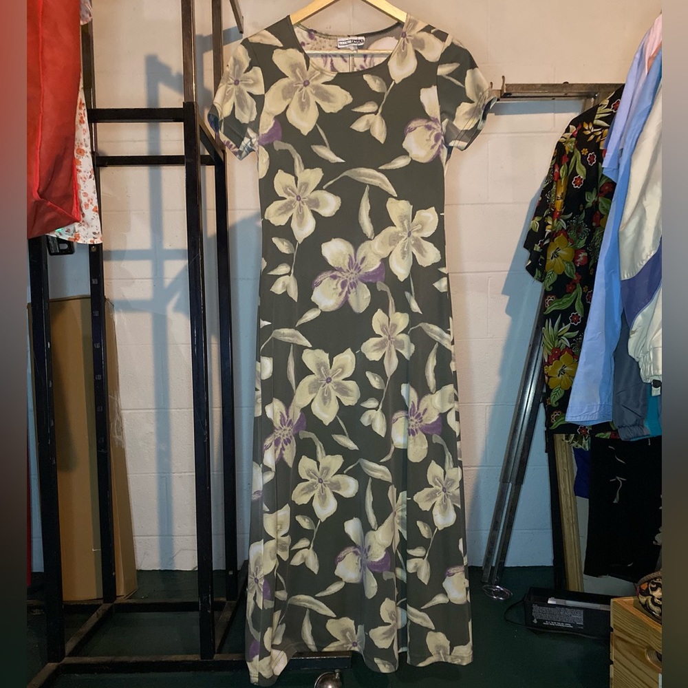 Double Fault Vintage Floral Maxi Dress